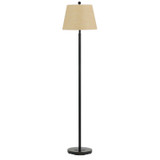 60" Bronze Traditional Shaped Floor Lamp With Tan Square Shade - Chicken Pieces