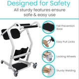 Vive Health Sit-to-Stand Patient Transfer Device | Mobility Support-Chicken Pieces