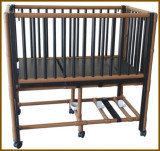 Wood Tone Color Pedi-Crib Bed | Safe, Secure, and Stylish Pediatric Bed-Chicken Pieces