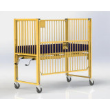 HARD Manufacturing Hospital-Style Crib for Homecare - Comfortable | 72"L x 36"W-Chicken Pieces