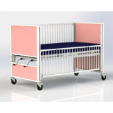 HARD Manufacturing Youth Safety Crib Bed - Active Kids Secure  | 83"L x 36"W-Chicken Pieces