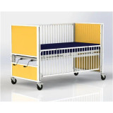 HARD Manufacturing Youth Safety Crib Bed - Active Kids Secure  | 83"L x 36"W-Chicken Pieces