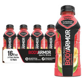 BODYARMOR Sports SuperDrink Coconut Water Hydration Strawberry Banana 473ml/16 fl oz -12 PACK
