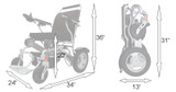 Falcon HD Portable Wheelchair - Unleash Your Journey with Comfort and Durability-Chicken Pieces