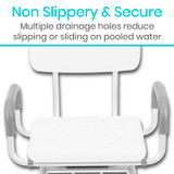 Vive Swivel Shower Chair - Mobility Aid for Safe and Comfortable Bathing-Chicken Pieces