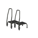 Step Stool with Handrail (2 Pack) - Reach High Safely and Stably-Chicken Pieces