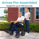 Vive Foldable Transport Wheelchair - Safe and Comfortable Mobility Solution-Chicken Pieces Vive Foldable Transport Wheelchair - Safe and Comfortable Mobility Solution-Chicken Pieces