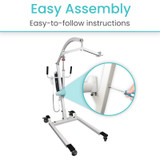 Electric Patient Lift - Safe and Convenient Transfers with 400lb Capacity-Chicken Pieces