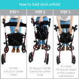 Vive Mobility Rollator Model S - Comfortable and Versatile Walker (2 Pack)-Chicken Pieces Vive Mobility Rollator Model S - Comfortable and Versatile Walker (2 Pack)-Chicken Pieces