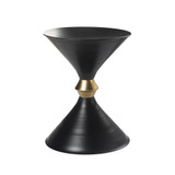 18" Black Iron Free Form End Table - Chicken Pieces