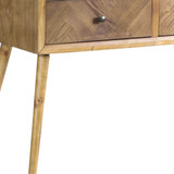47" Brown End Table With Two Drawers - Chicken Pieces 47" Brown End Table With Two Drawers - Chicken Pieces