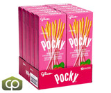 Glico Pocky Strawberry, 10 Ã— 33 g (1.1 oz) - Japanese Strawberry Bliss-Chicken Pieces
