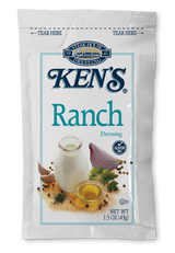 Ken's Foods Ranch Cool & Tangy Dressing Packets - 1.5oz, 60/Case - Chicken Pieces