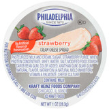 Philadelphia Strawberry Cream Fresh Cheese Portion Cups - 1oz, 100/Case - Chicken Pieces