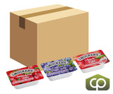 Smucker's 0.5 oz. Portion Cups Concord Grape Jelly, Apple Jelly, Strawberry Jam 200/Case - Chicken Pieces