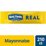 Best Foods 10.6 Gram Mayonnaise Portion Packet - 210/Case | Smooth & Rich Taste - Chicken Pieces