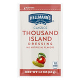 Hellmann's 1.5 oz. Thousand Island Dressing Packet - 102/Case, Classic Tangy - Chicken Pieces