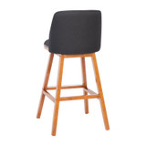 Flash Furniture CH-192162X000-30-CHAR-GG 40 3/4" Bar Stool - Set of 2, Upholstered Faux Linen Back & Seat - Chicken Pieces