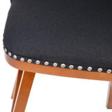 Flash Furniture CH-192162X000-30-CHAR-GG 40 3/4" Bar Stool - Set of 2, Upholstered Faux Linen Back & Seat - Chicken Pieces