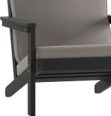 Flash Furniture Charcoal Fabric w/ Black Resin Frame - Outdoor Adirondack Patio Club Chair JJ-C14021-BK-GG  - Chicken Pieces