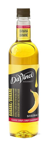 DaVinci Gourmet Classic 750 mL Tropical  Banana Flavoring / Fruit Syrup  - Chicken Pieces