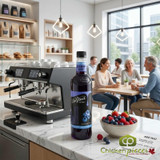 DaVinci Gourmet 750 mL Sugar-Free Blueberry Flavoring Syrup - Chicken Pieces