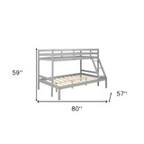 Gray Twin Size Full Size Bunk Bed Gray Twin Size Full Size Bunk Bed