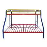 homeroots bed & bath Colorful  Twin Over Full Size Bunk Bed 