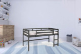 homeroots bed & bath Twin Loft Bed Gray Finish  homeroots bed & bath Twin Loft Bed Gray Finish