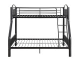 homeroots bed & bath Black Traditional Twin Over Full Bunk Bed 
