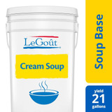  LeGout Cream Soup Base Pail Bulk Food Service 22.5lbs/10.2kgs 