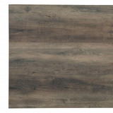 homeroots living room 42" Black And Rustic Oak Rectangular Coffee Table With Two Shelves 