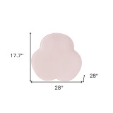 homeroots living room 28" Blush Velvet Specialty Cocktail Ottoman  homeroots living room 28" Blush Velvet Specialty Cocktail Ottoman