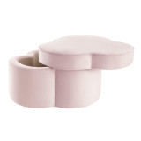 homeroots living room 28" Blush Velvet Specialty Cocktail Ottoman  homeroots living room 28" Blush Velvet Specialty Cocktail Ottoman