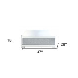 homeroots living room 47" Silver Mirrored Rectangular Mirrored Coffee Table - CP-HMEROOTS-490757  homeroots living room 47" Silver Mirrored Rectangular Mirrored Coffee Table - CP-HMEROOTS-490757