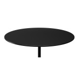 homeroots living room 17" Black Steel Round Coffee Table 