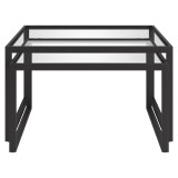 homeroots living room Set Of Two 30" Black Glass Square Nested Coffee Tables  homeroots living room Set Of Two 30" Black Glass Square Nested Coffee Tables
