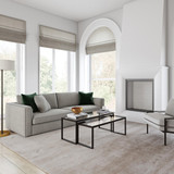 homeroots living room Set Of Two 46" Black Glass Rectangular Nested Coffee Tables  homeroots living room Set Of Two 46" Black Glass Rectangular Nested Coffee Tables