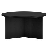 homeroots living room 32" Black Grain Round Coffee Table  homeroots living room 32" Black Grain Round Coffee Table