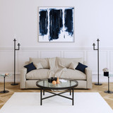 homeroots living room 36" Black Glass Round Coffee Table  homeroots living room 36" Black Glass Round Coffee Table