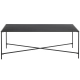 homeroots living room 48" Black Steel Rectangular Coffee Table  homeroots living room 48" Black Steel Rectangular Coffee Table