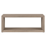 homeroots living room 48" Gray Rectangular Coffee Table With Shelf  homeroots living room 48" Gray Rectangular Coffee Table With Shelf