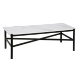 homeroots living room 46" Black Faux Marble Rectangular Coffee Table  homeroots living room 46" Black Faux Marble Rectangular Coffee Table