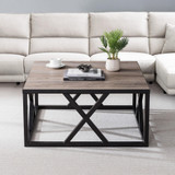 homeroots living room 35" Black Manufactured Wood Square Coffee Table - CP-HMEROOTS-521996  homeroots living room 35" Black Manufactured Wood Square Coffee Table - CP-HMEROOTS-521996