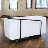LIFETIME Lifetime Commercial-Grade Nesting Tables 182.9 cm (6 ft.) and Cart, 22-Pack 