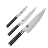 Shun Classics 3 Piece Starter Set - Chef's, Utility, & Paring Knives   Shun Classics 3 Piece Starter Set - Chef's, Utility, & Paring Knives