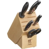 ZWILLING  Zwilling Steel Blades Twin Signature 6 Piece Knife Set with Birchwood Block 