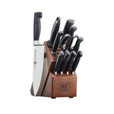 ZWILLING  Zwilling Elegant Walnut Block Four Star 12 Piece Knife Set Complete Culinary 