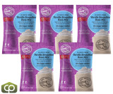 Big Train 3.5 lb. Reduced Sugar Vanilla Smoothie Mix - Creamy & Flavorful (5/Case)  - chicken pieces