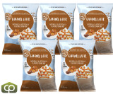 Big Train 3.5 lb. Irresistible Caramel Latte Blended Ice Coffee Mix (5/Case)  - chicken pieces